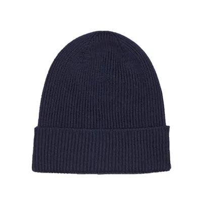 Moncler Cashmere Wool Beanie Navy Blue 02