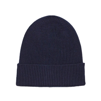 Moncler Cashmere Wool Beanie Navy Blue 02