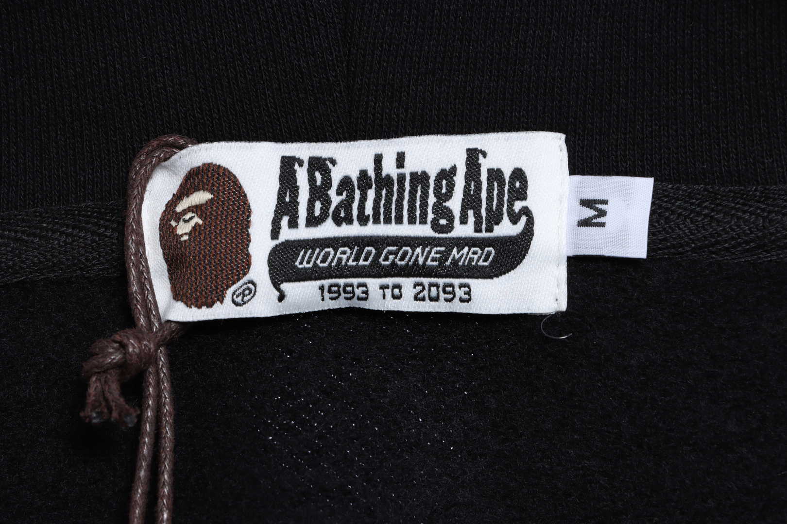 Bape Ape Head Logo Print Hoodie Black