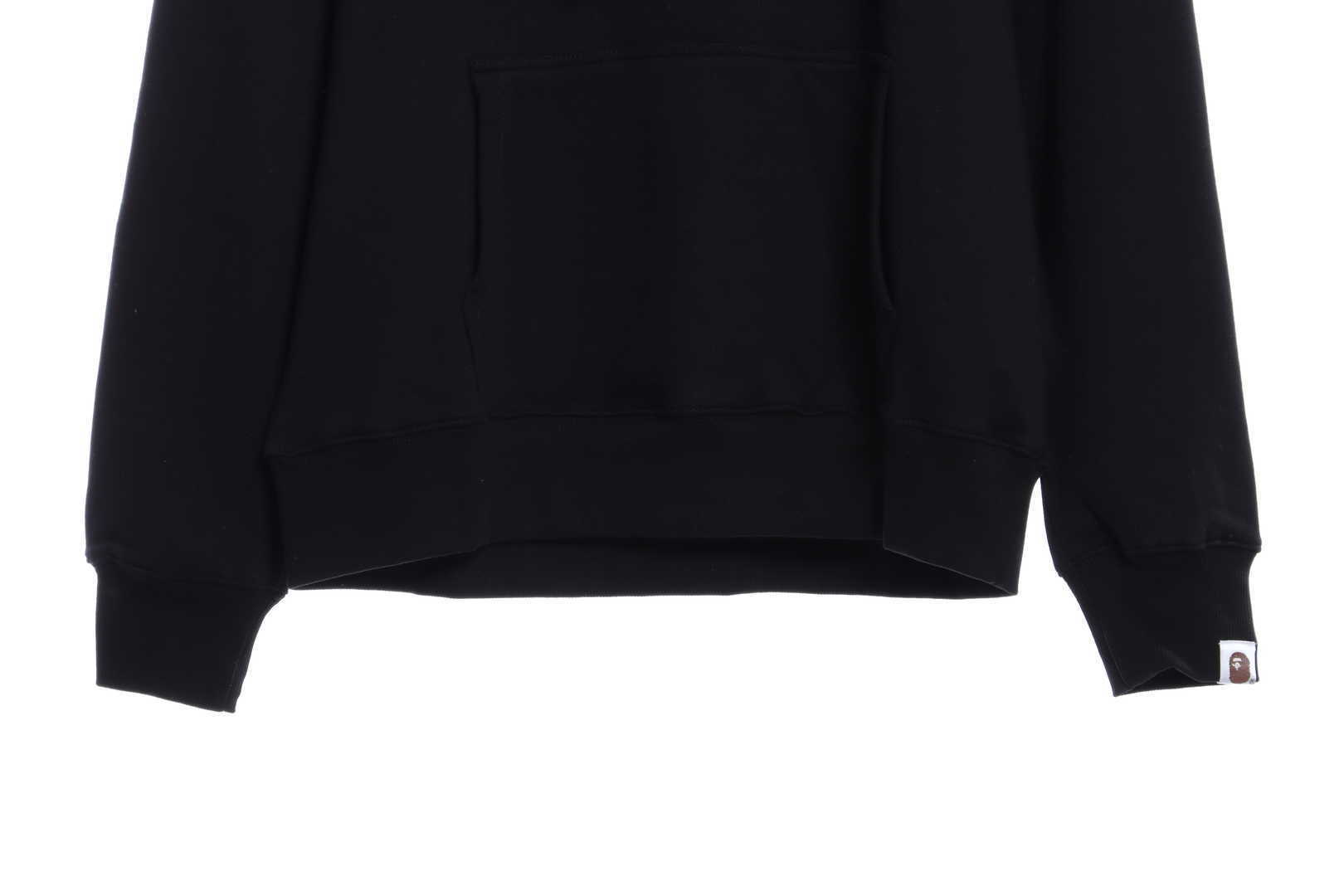 Bape Ape Head Logo Print Hoodie Black