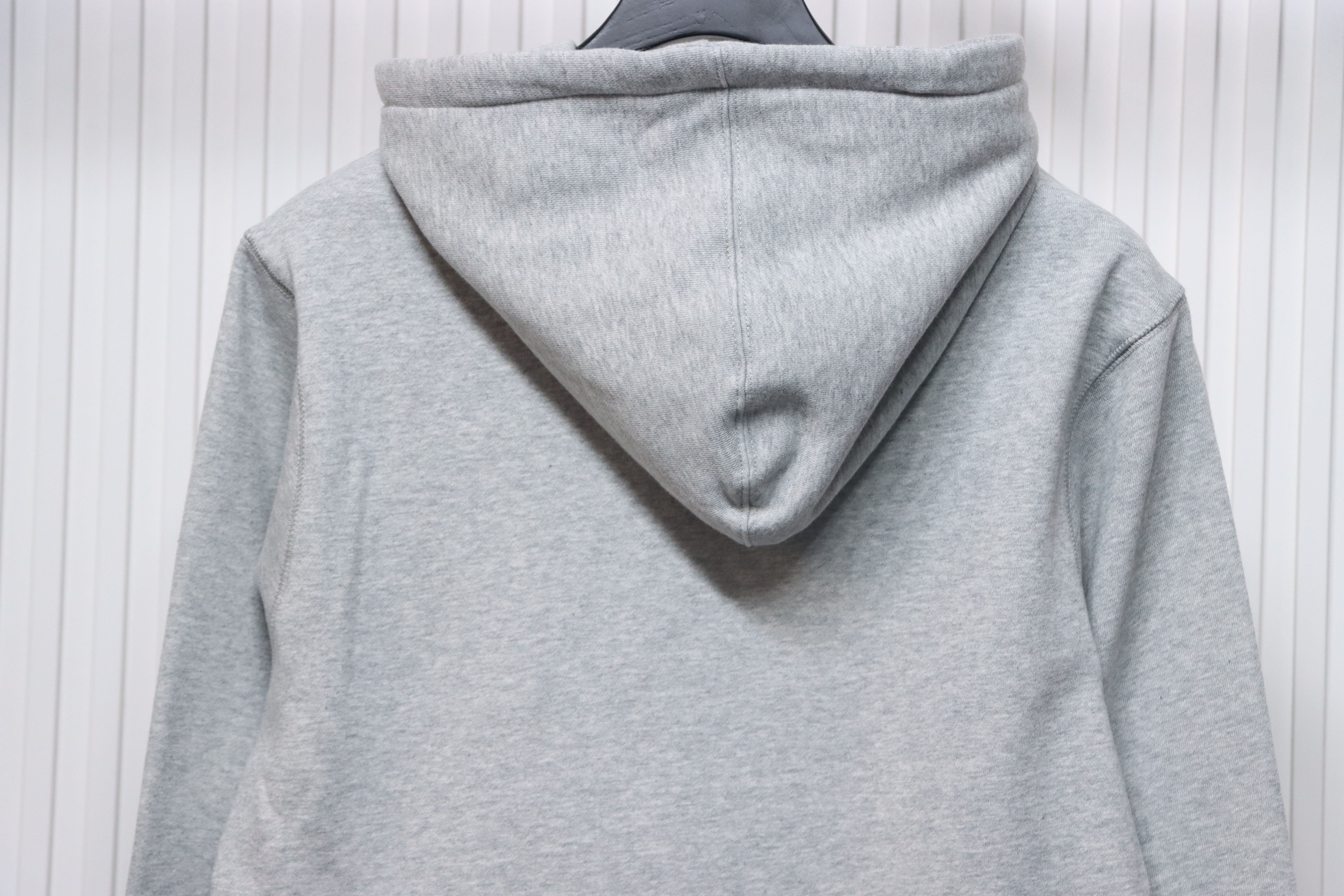 Bape Ape Head Logo Print Hoodie Gray