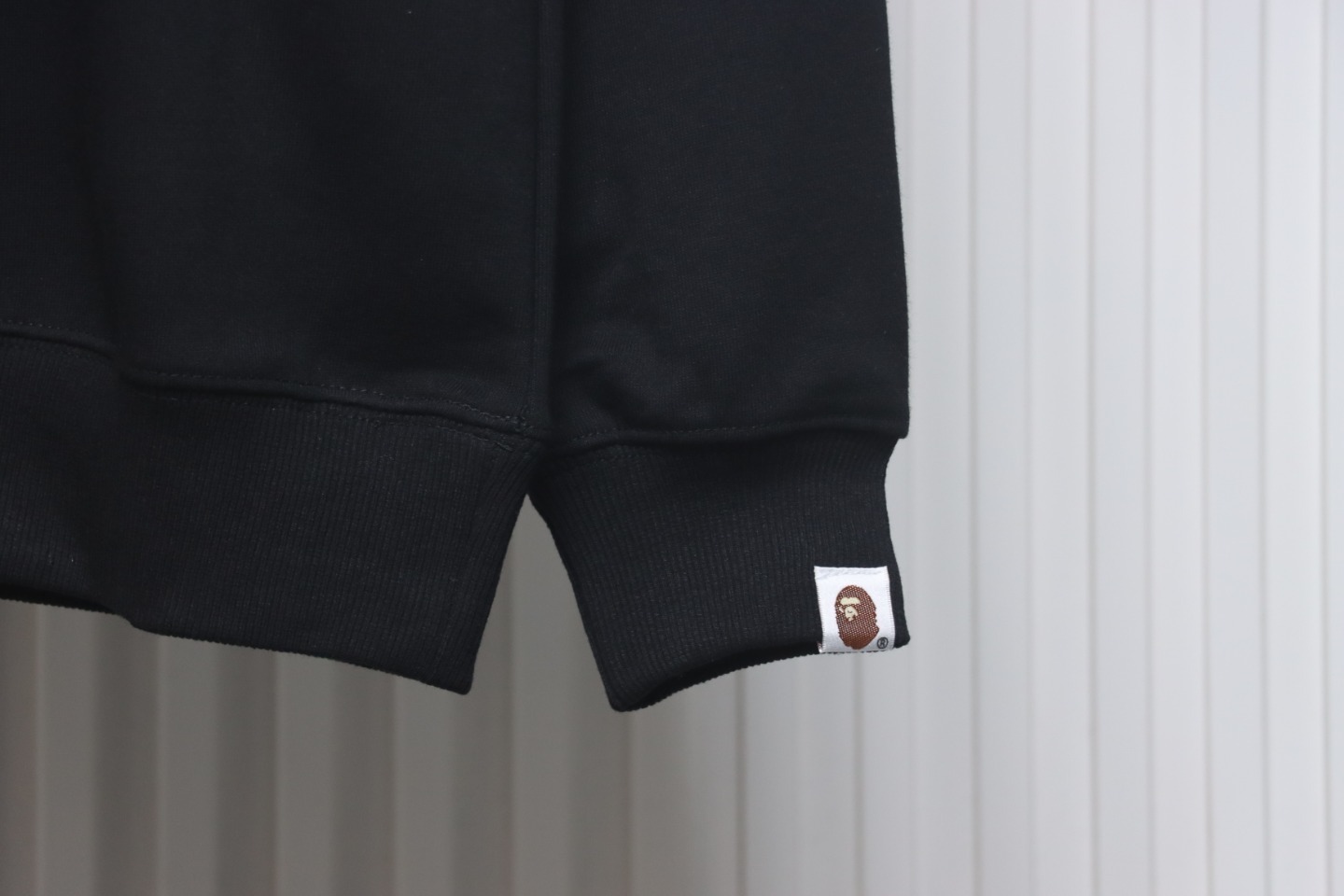 Bape Front And Back Ape Head Print Crewneck Sweatshirt 'Black/Purple'