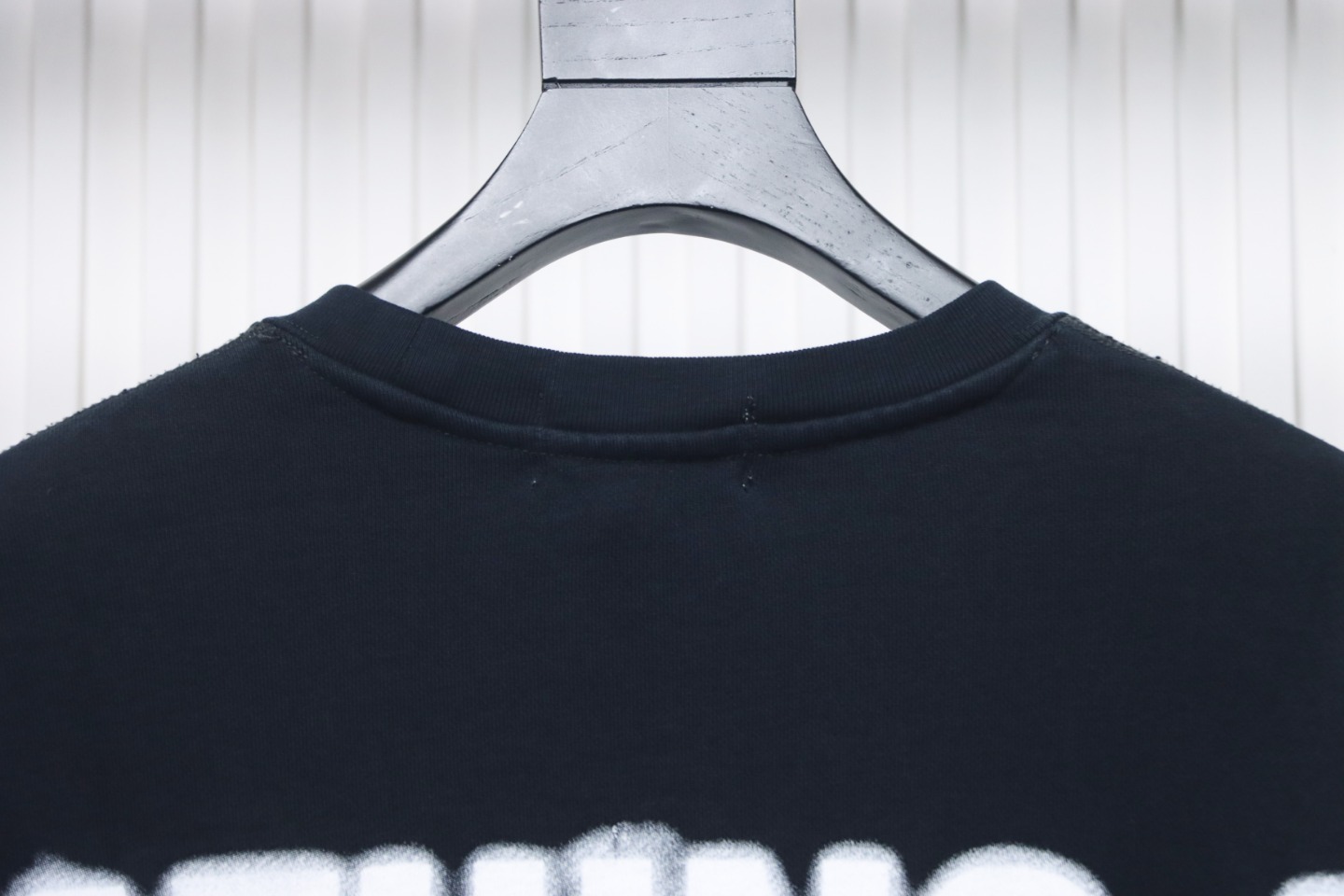 Bape Back Logo Lettering Ape Head Print Crewneck Sweatshirt 'Black/White'