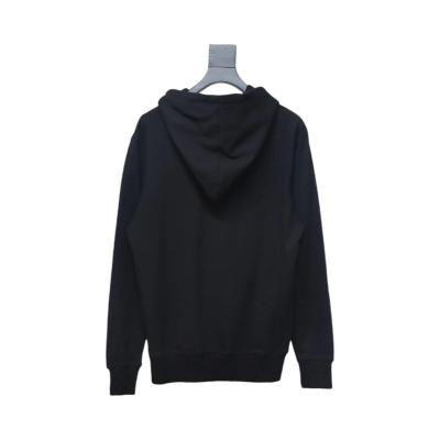 Bape Colorful Letter Print Hoodie Black 02