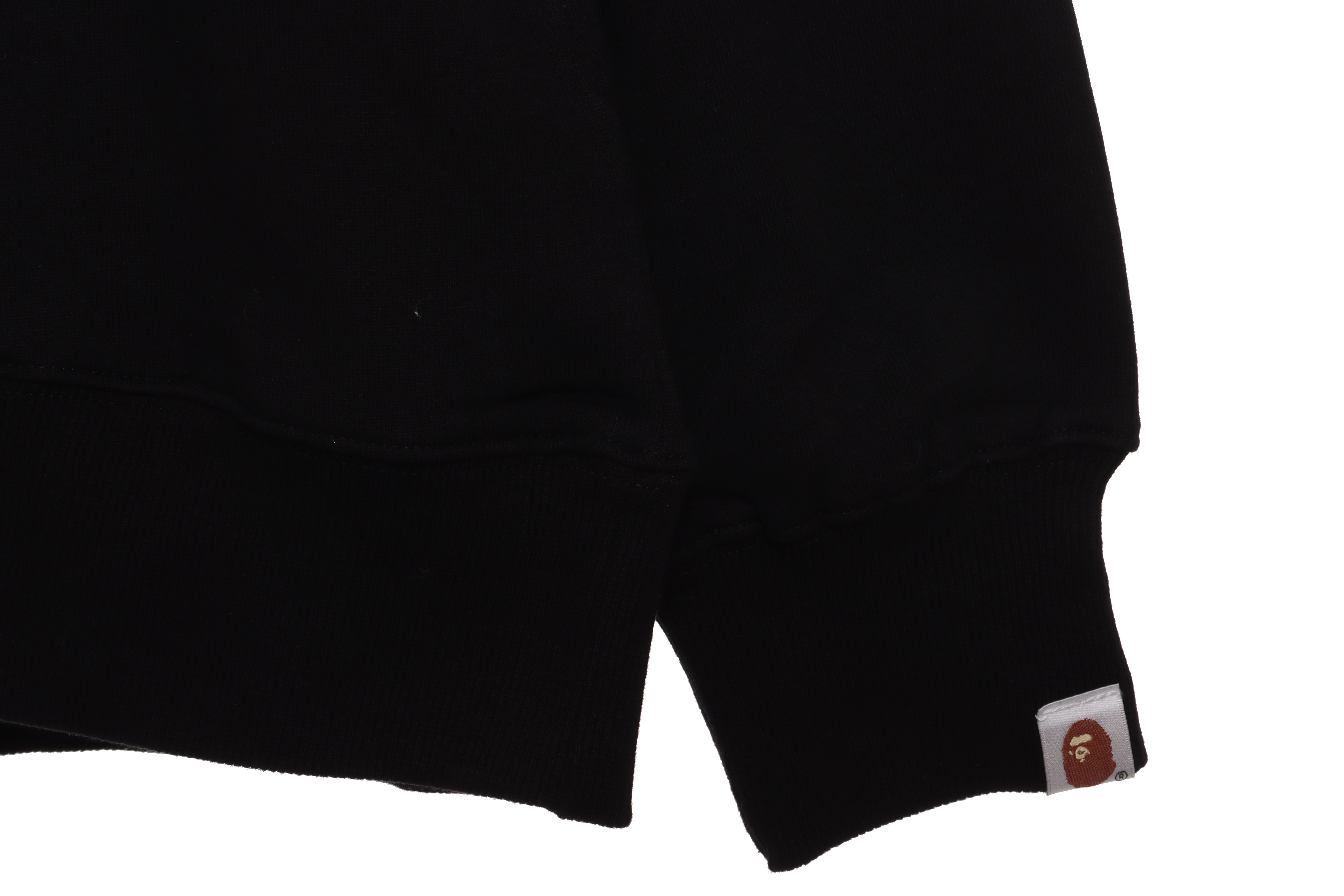 Bape Colorful Letter Print Hoodie Black