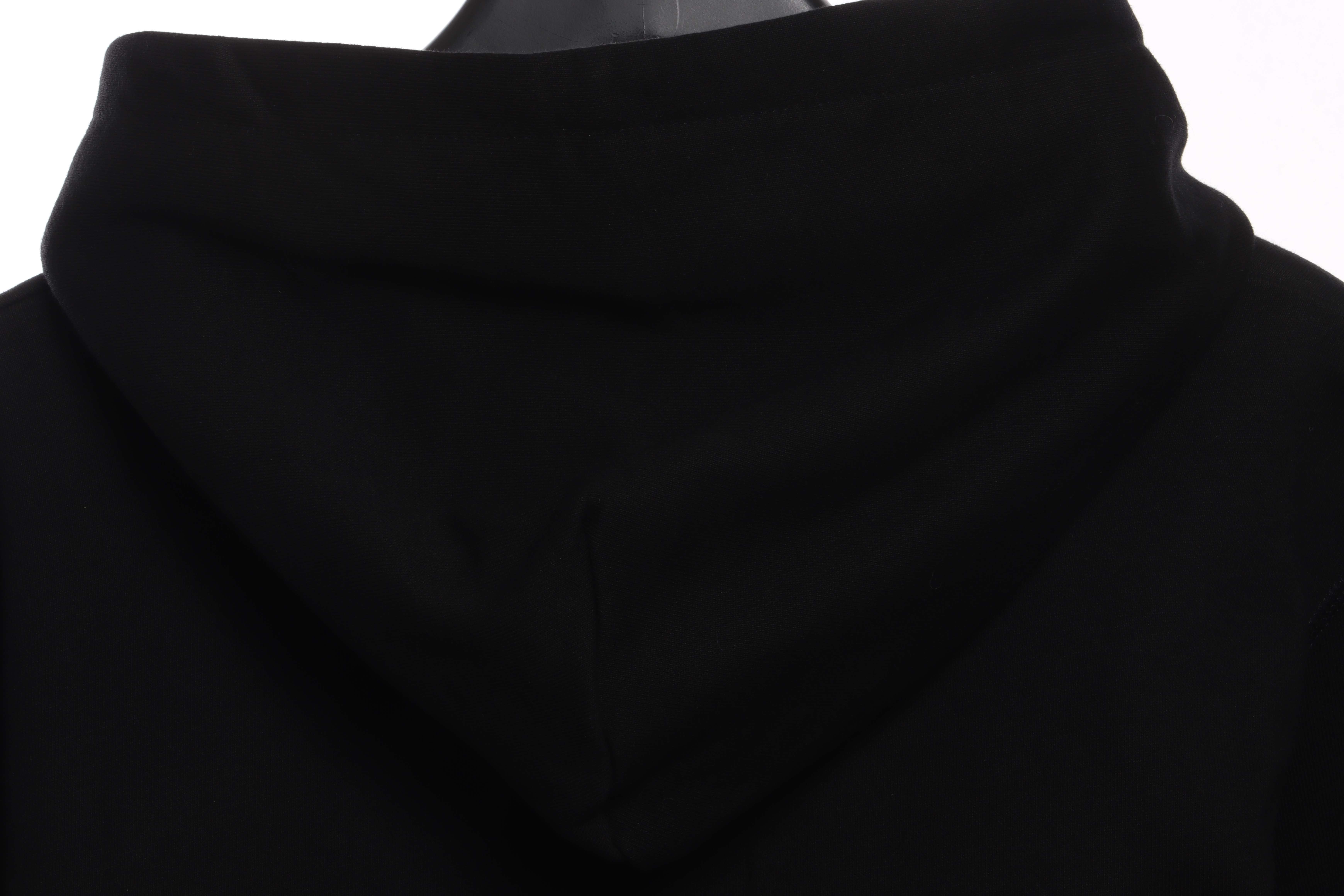 Bape Colorful Letter Print Hoodie Black