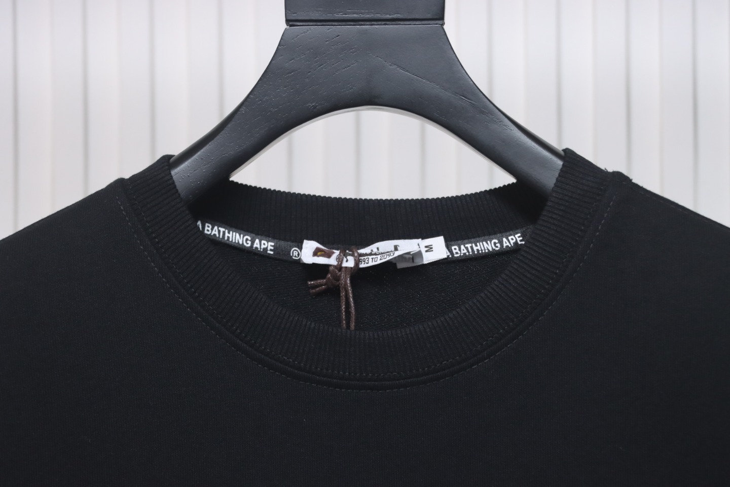 Bape Front And Back Ape Head Print Crewneck Sweatshirt 'Black/Blue'