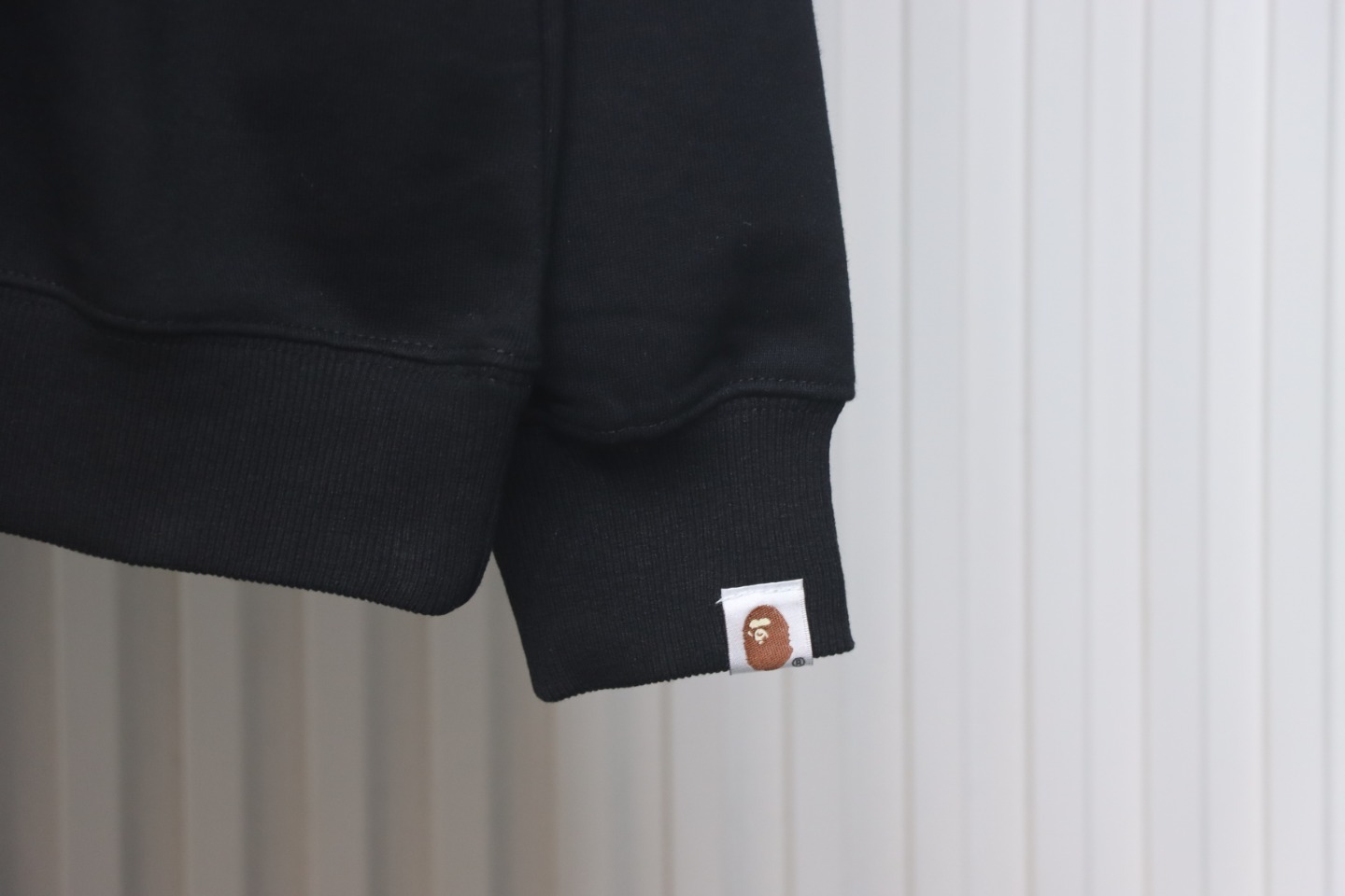 Bape Front And Back Ape Head Print Crewneck Sweatshirt 'Black/White'