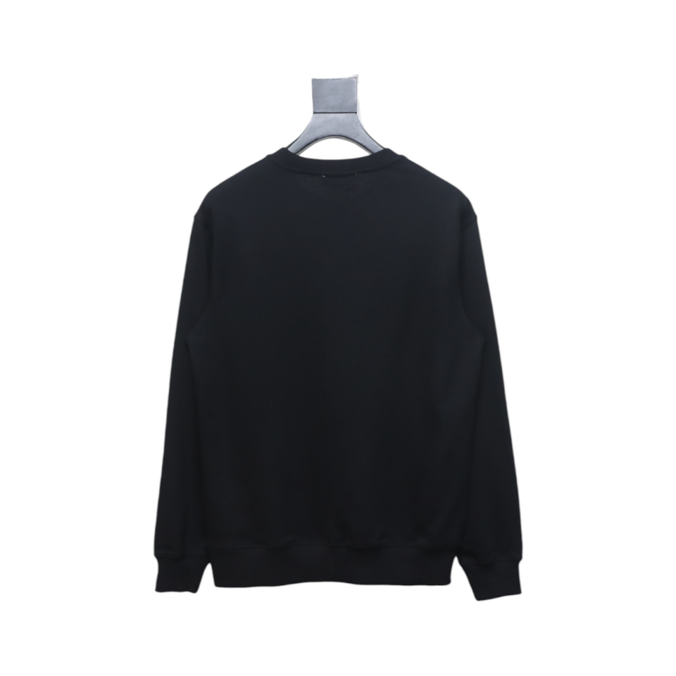 Bape Monkey Print Crewneck Sweatshirt 'Black/Blue'