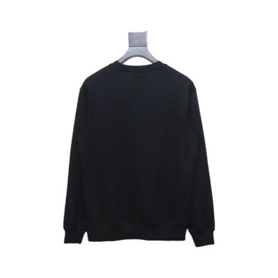 Bape Monkey Print Crewneck Sweatshirt 'Black/Blue' 02