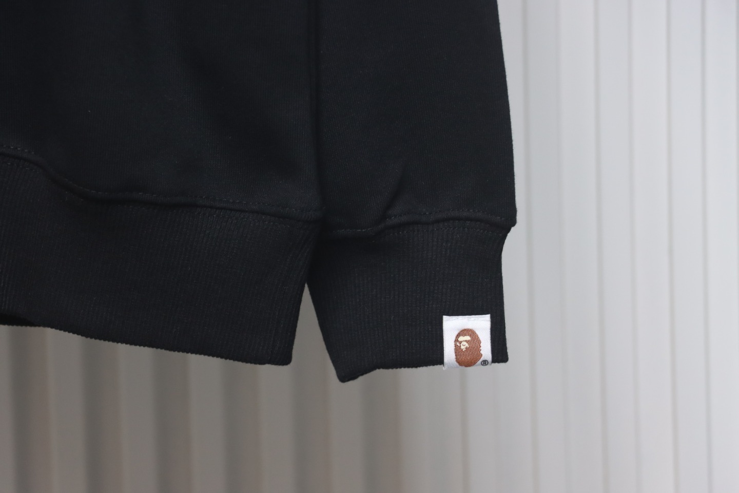 Bape Monkey Print Crewneck Sweatshirt 'Black/Blue'