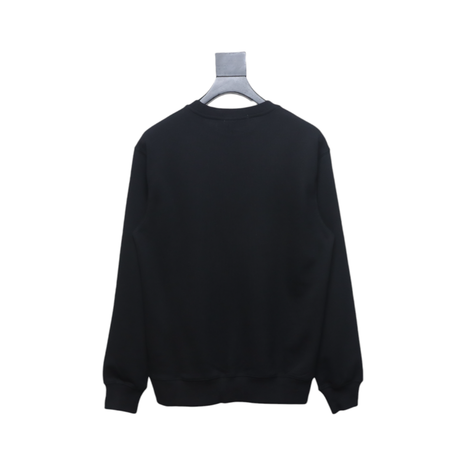 Bape Monkey Print Crewneck Sweatshirt 'Black/Pink'