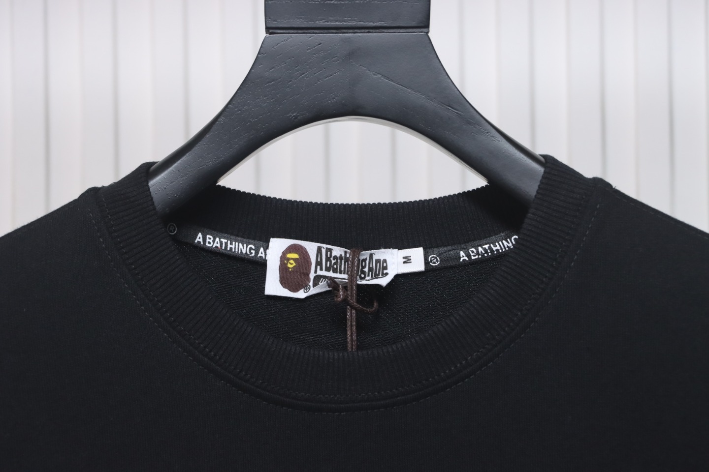 Bape Monkey Print Crewneck Sweatshirt 'Black/Pink'