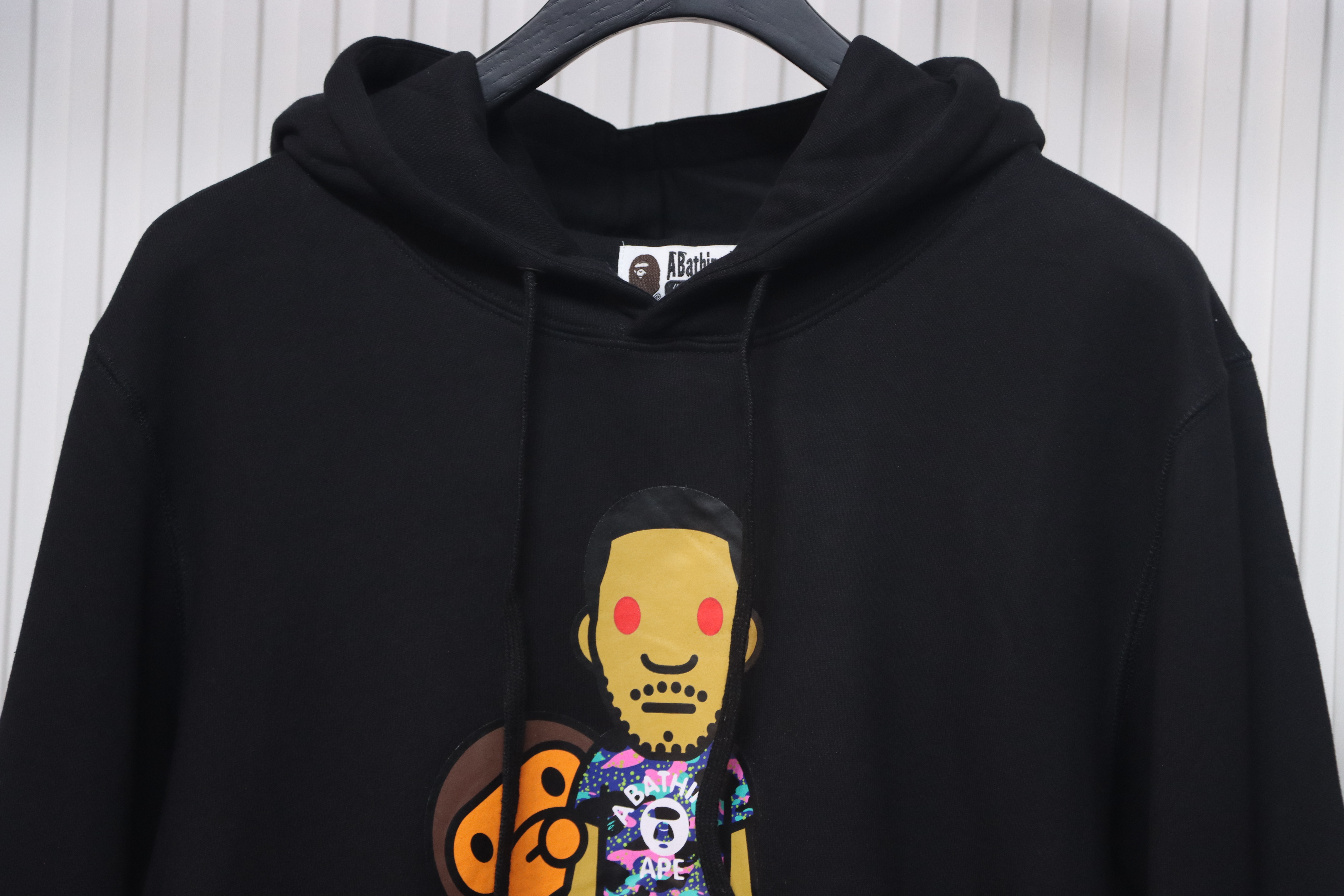 Bape x Kid Cudi Baby Milo Pullover Hoodie Black