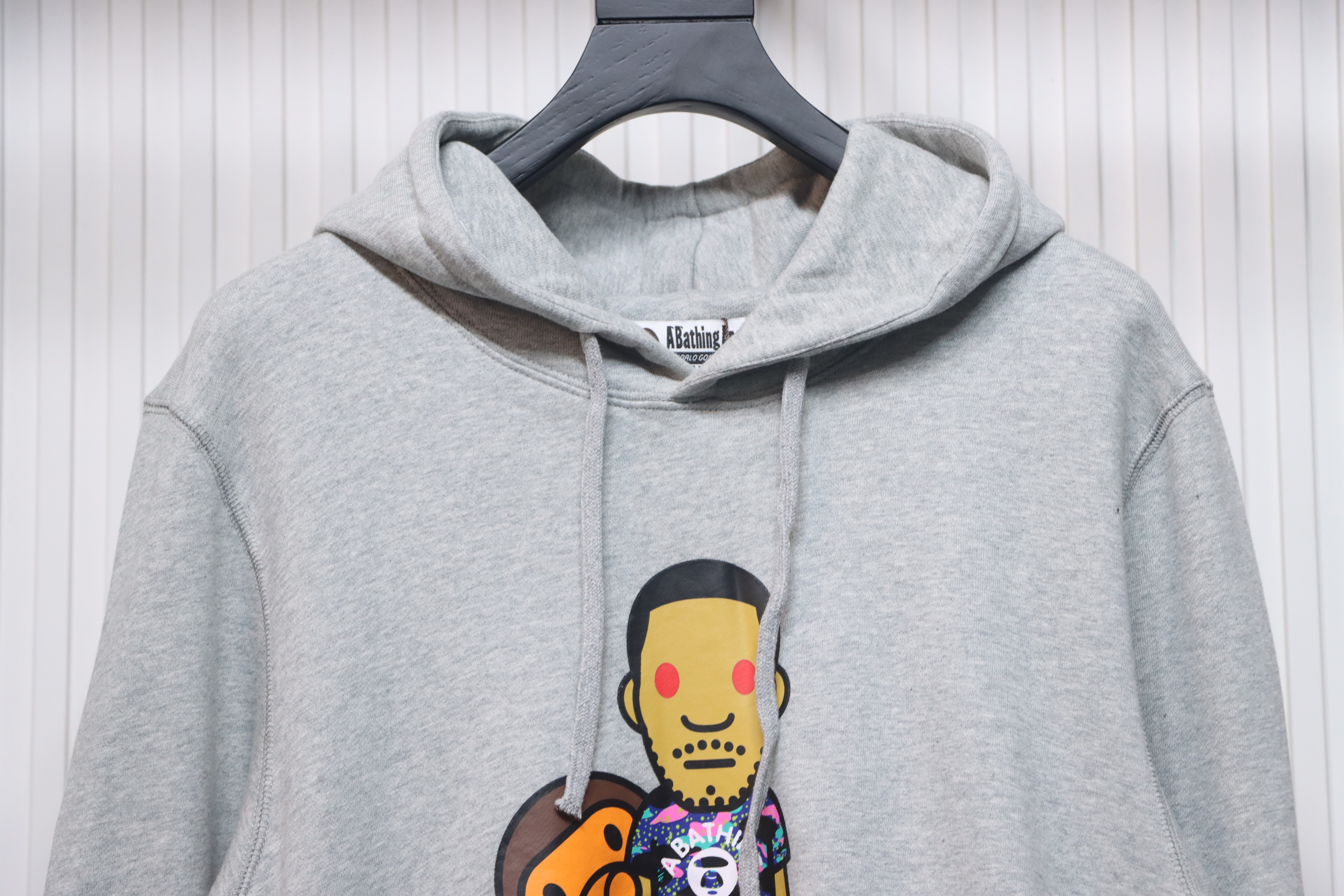 Bape x Kid Cudi Baby Milo Pullover Hoodie Gray