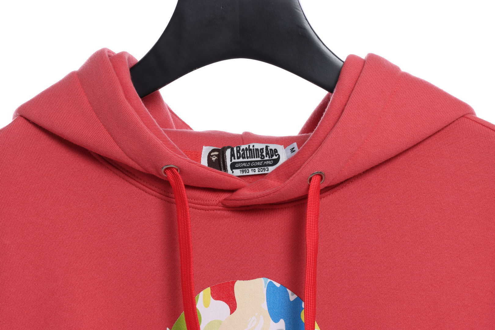 Bape x New Balance Ape Head Relaxed Fit Pullover Hoodie Red