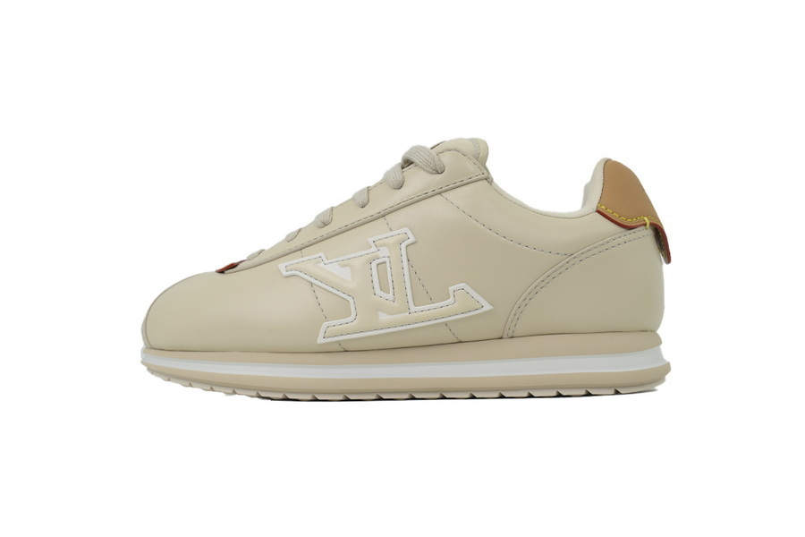 LV BUTTERSOFT Sneaker Lambskin/Plain Calf x Nigo Beige
