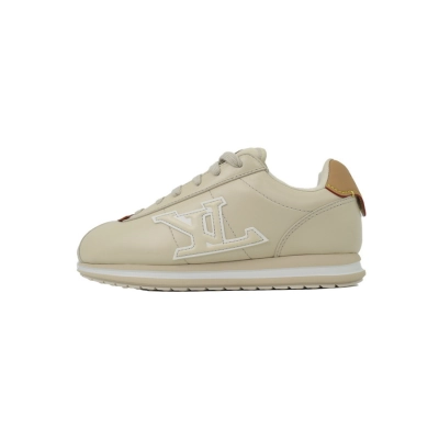LV BUTTERSOFT Sneaker Lambskin/Plain Calf x Nigo Beige 01