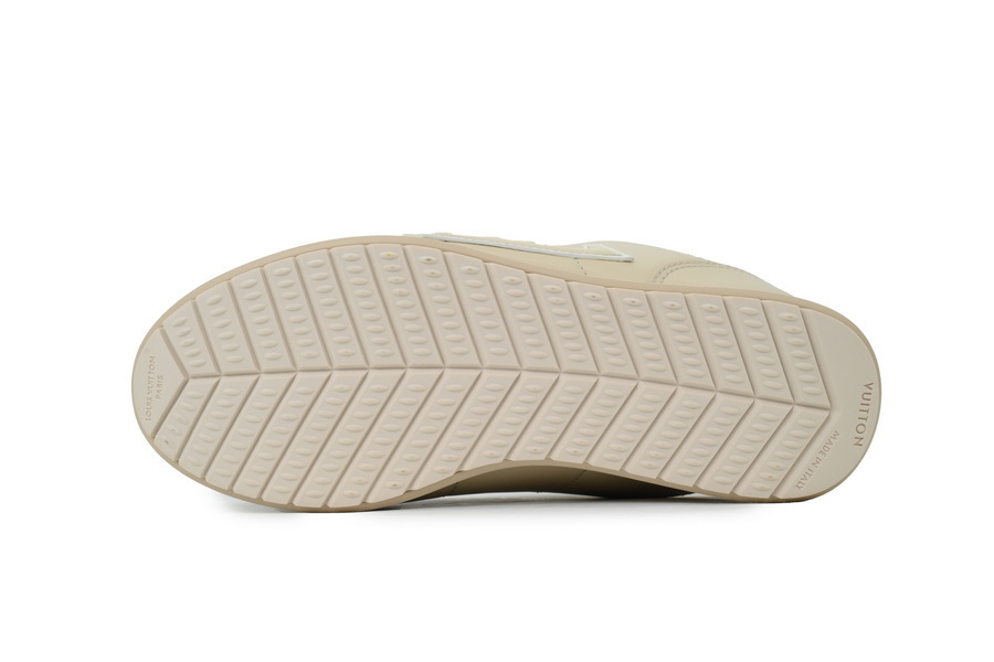 LV BUTTERSOFT Sneaker Lambskin/Plain Calf x Nigo Beige