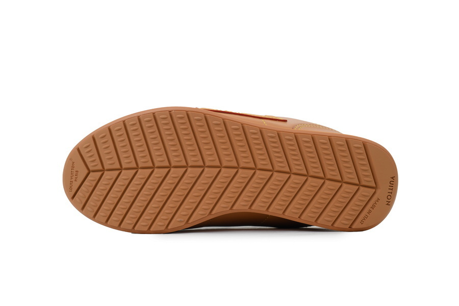 LV BUTTERSOFT Sneaker Lambskin/Plain Calf x Nigo Brown