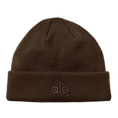 Alo Yoga Notable Beanie Brown 01