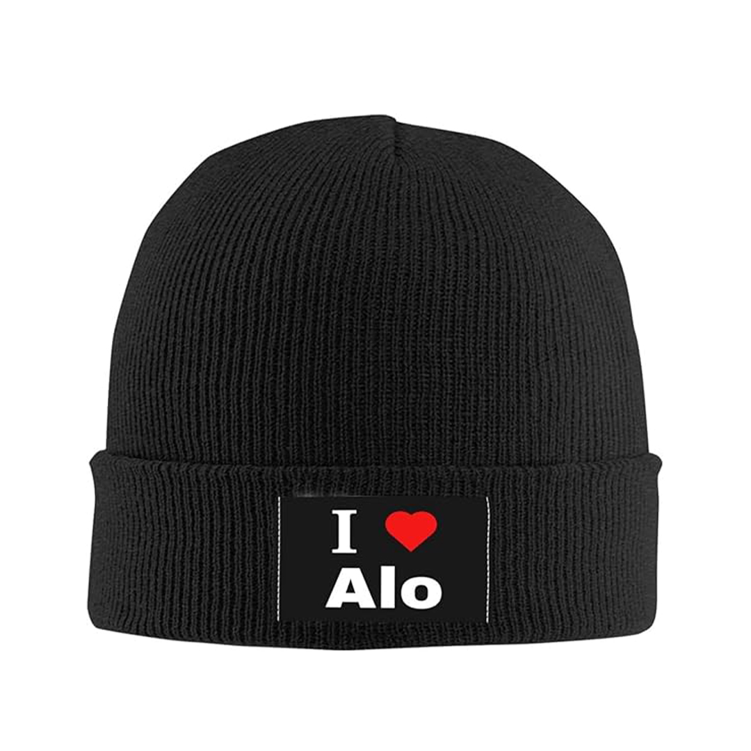 Alo Yoga Notable Beanie 'I love Alo’ Black