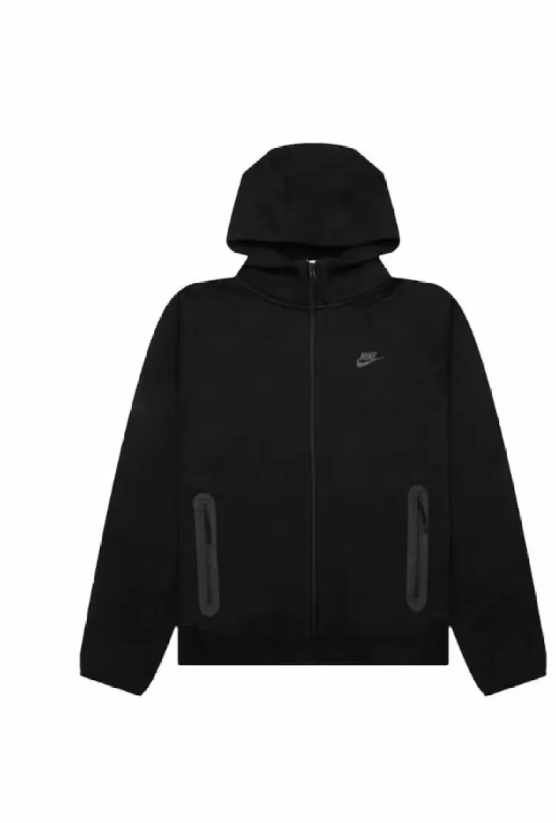 Nike Sportswear Tech Fleece Full-Zip Hoodie & Joggers Set Dark Heather Black