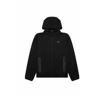 Nike Sportswear Tech Fleece Full-Zip Hoodie & Joggers Set Dark Heather Black 02