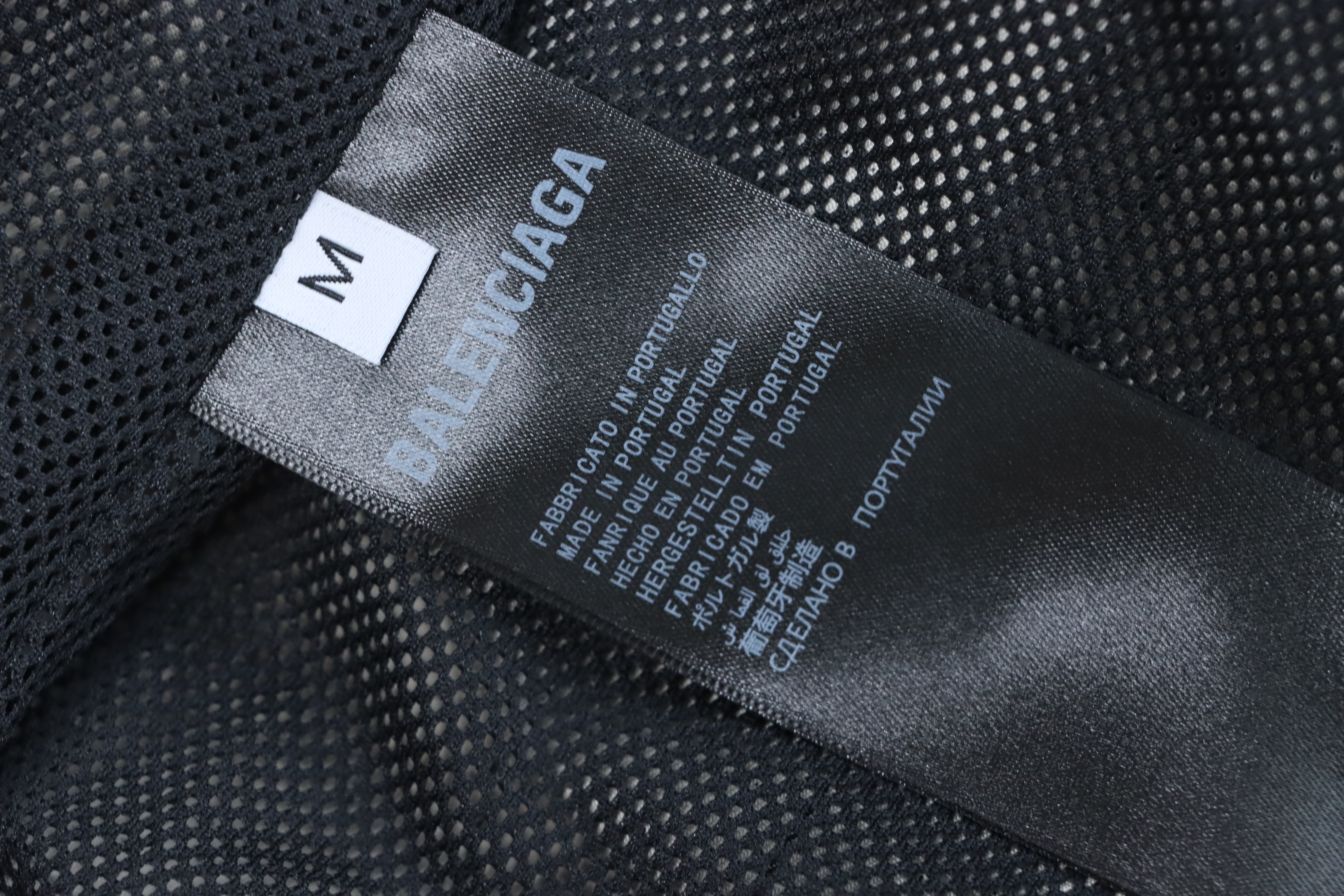 Balenciaga Embroidered Plaid Stand-up Collar Half-zip Jacket White