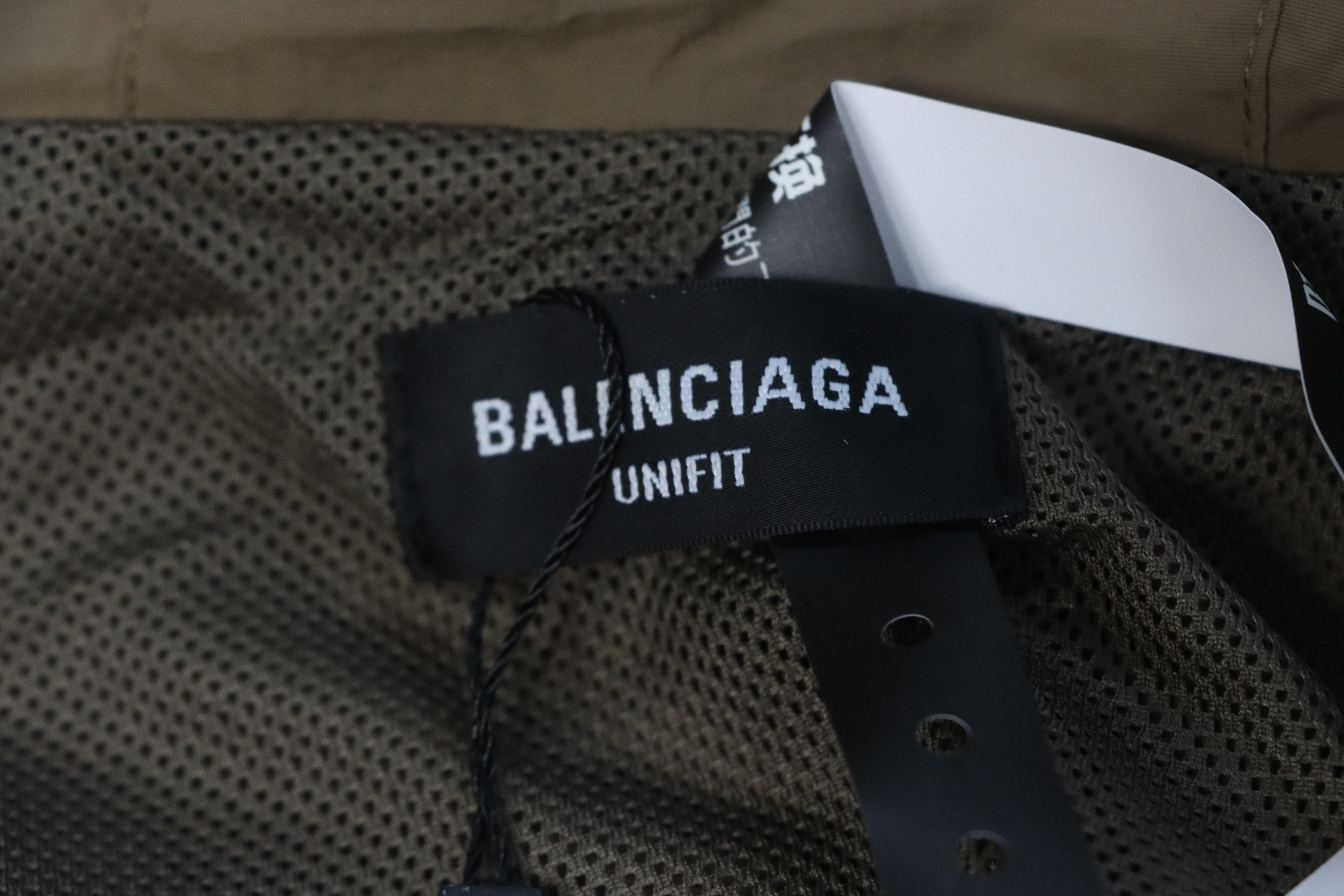 Balenciaga Letter Embroidery Zipper Jacket Military Green