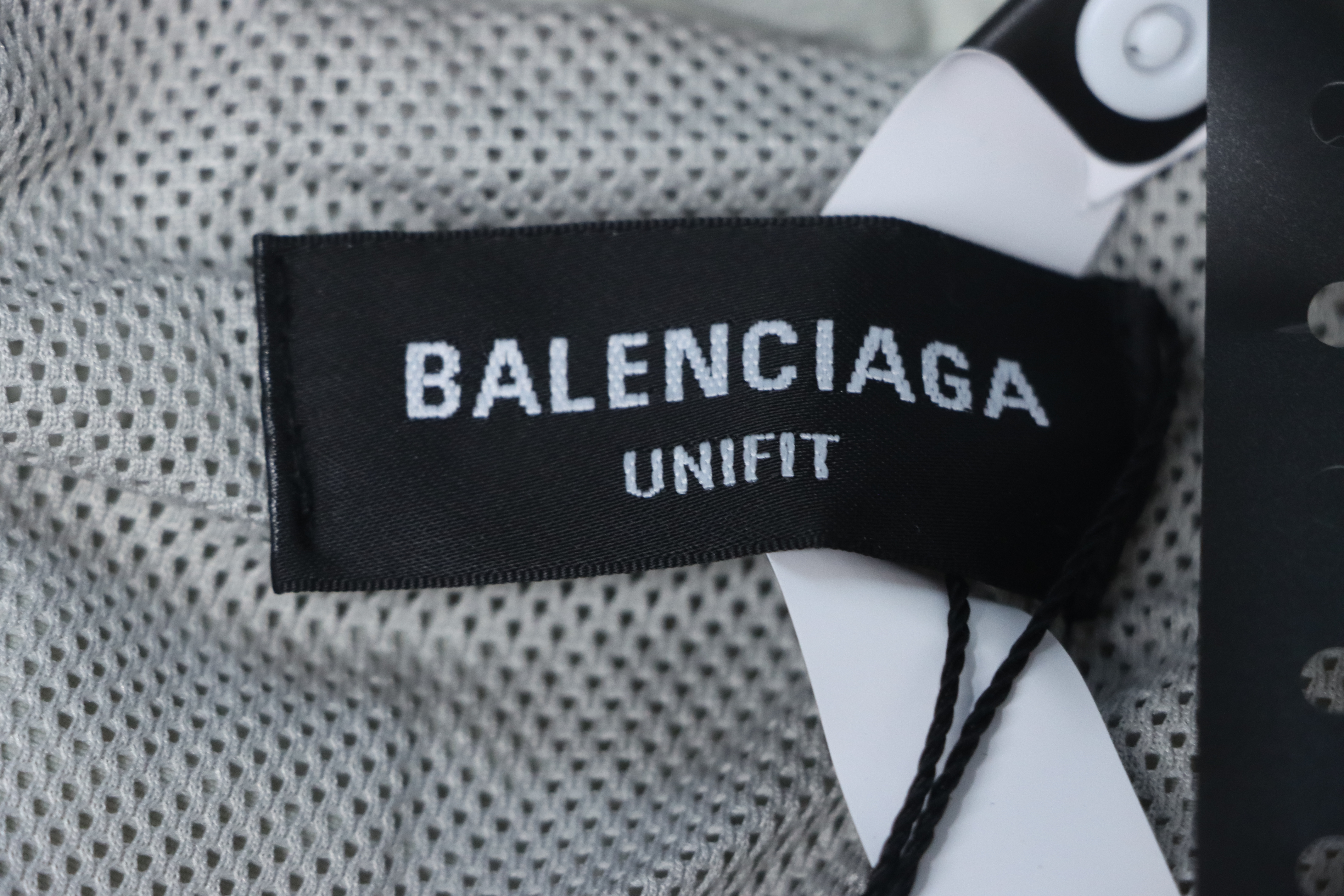 Balenciaga Letter Embroidery Zipper Jacket White