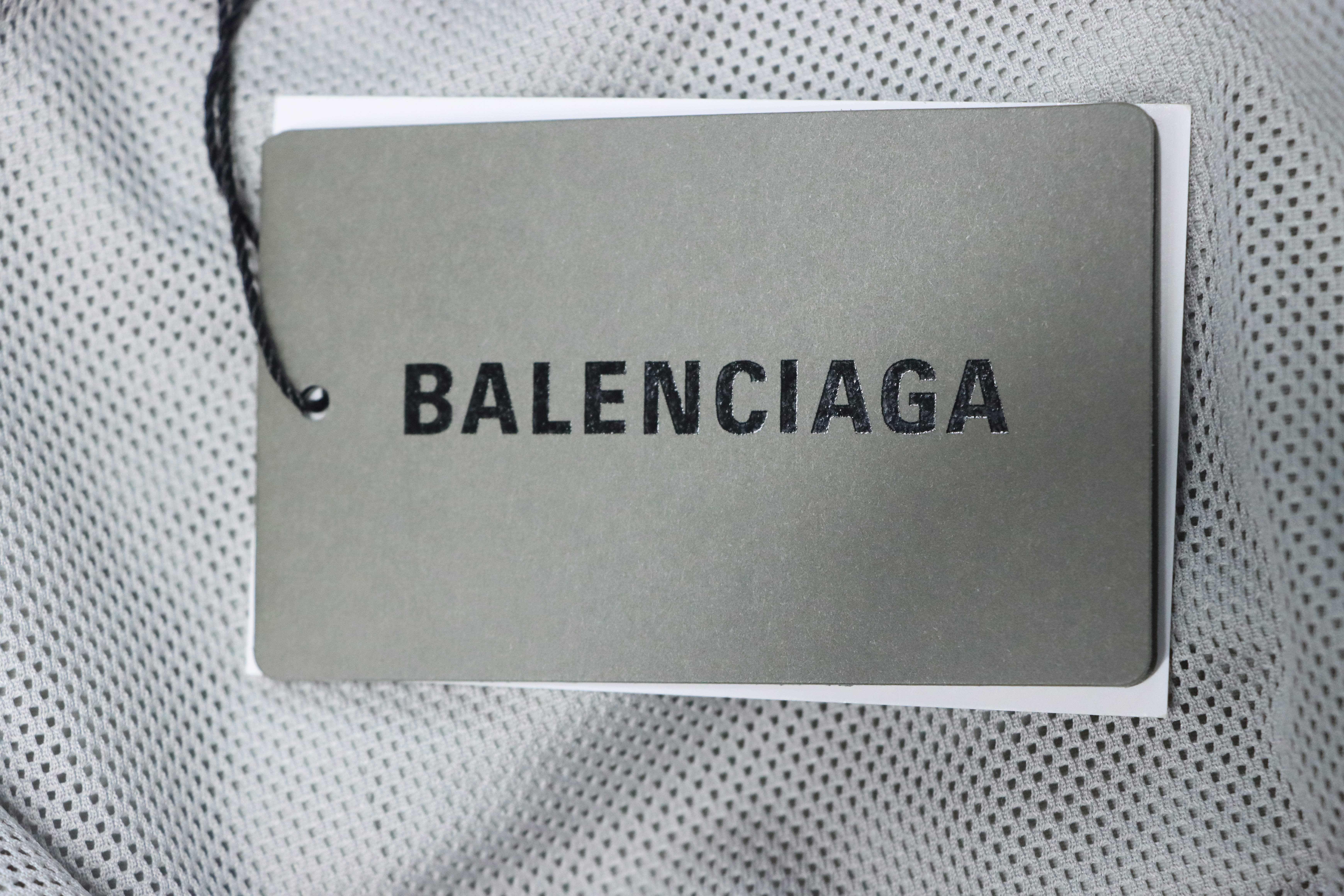 Balenciaga Letter Embroidery Zipper Jacket White