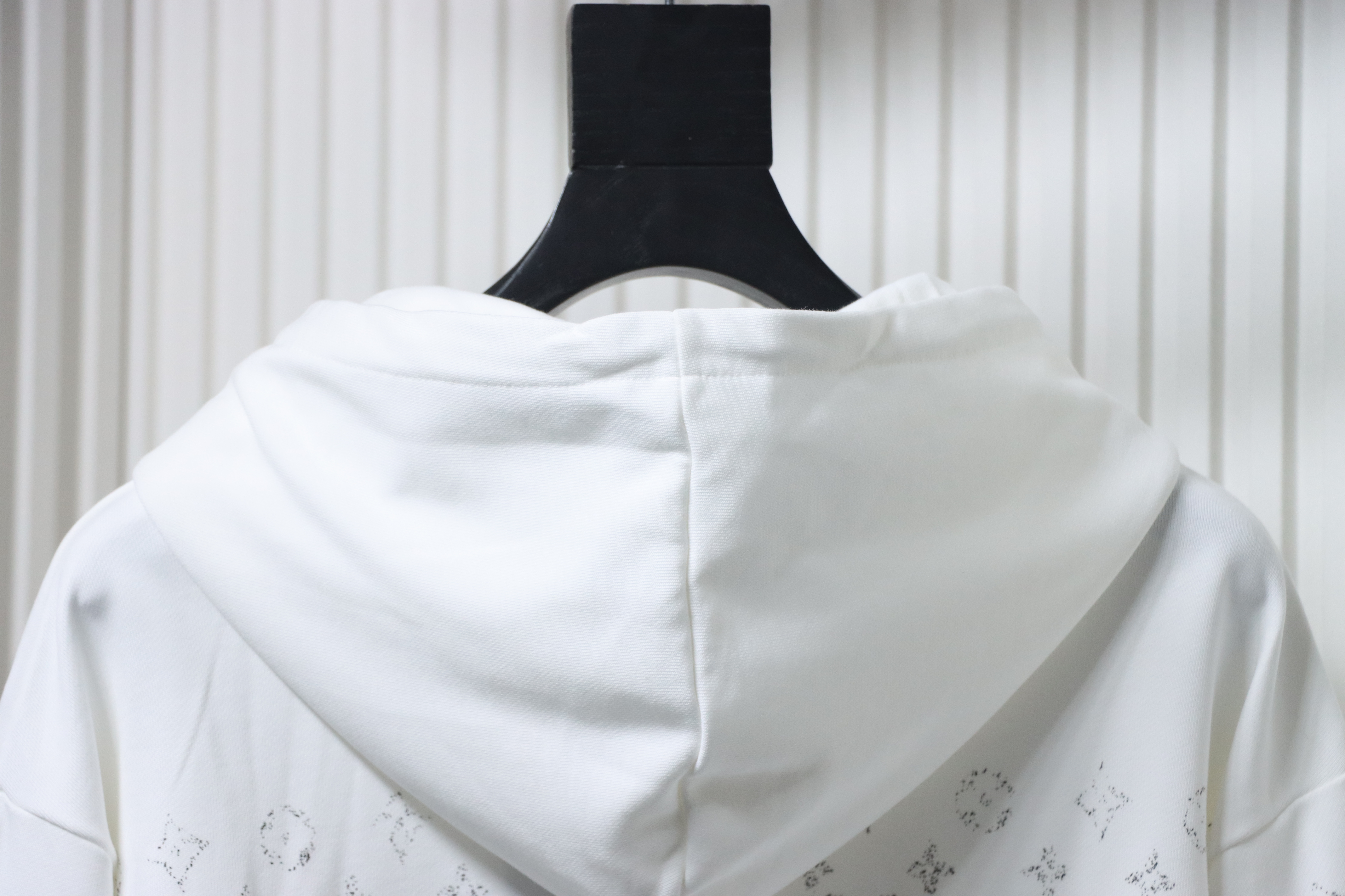 Louis Vuitton Classic Gradient Logo Print Hoodie White