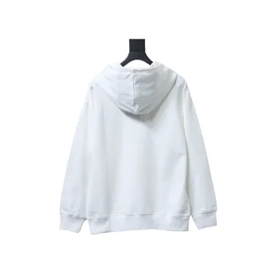 Louis Vuitton White Embossed Letter Hoodie 02