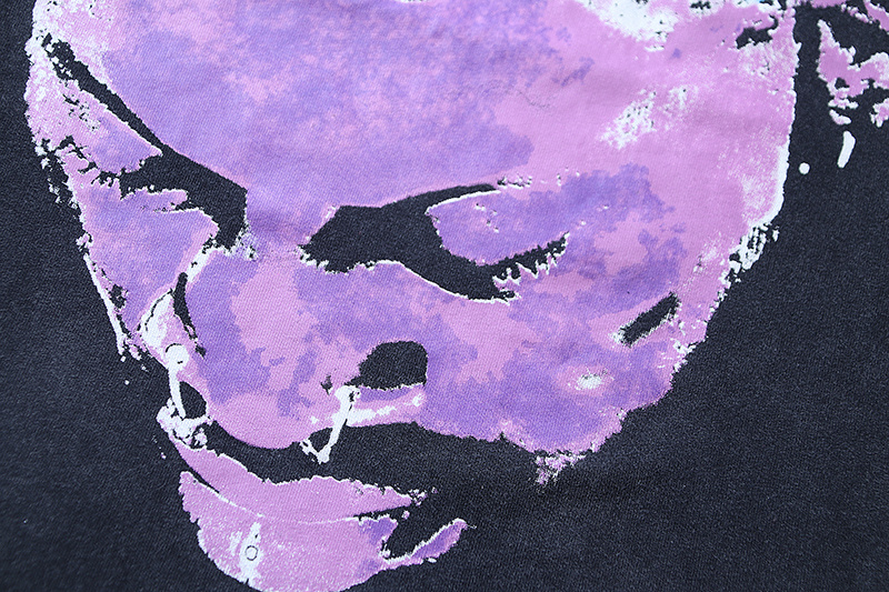 HellStar Dennis Rodman Black-Blue T-shirt With Hot-fix Rhinestones #6771