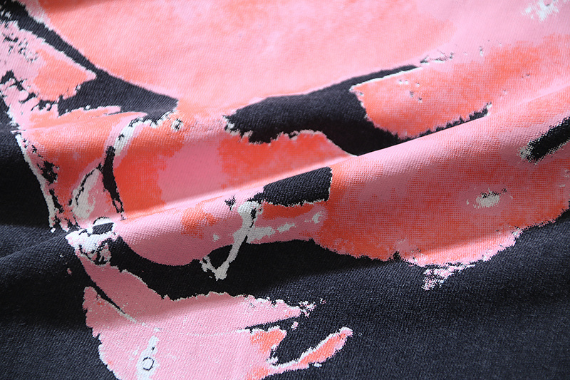 HellStar Dennis Rodman Black-Red T-shirt With Hot-fix Rhinestones #6772