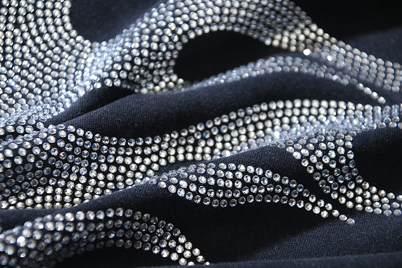 HellStar Dennis Rodman Black-Red T-shirt With Hot-fix Rhinestones #6772