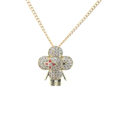 Louis Vuitton LV Sunflower Gold Necklace With Zircon 01