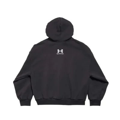 Balenciaga x Under Armour Zip-Up Hoodie Black/White 02