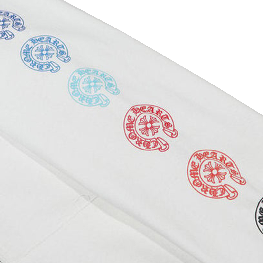 Chrome Hearts Multicolor Sleeve Zip Hoodie Black/White