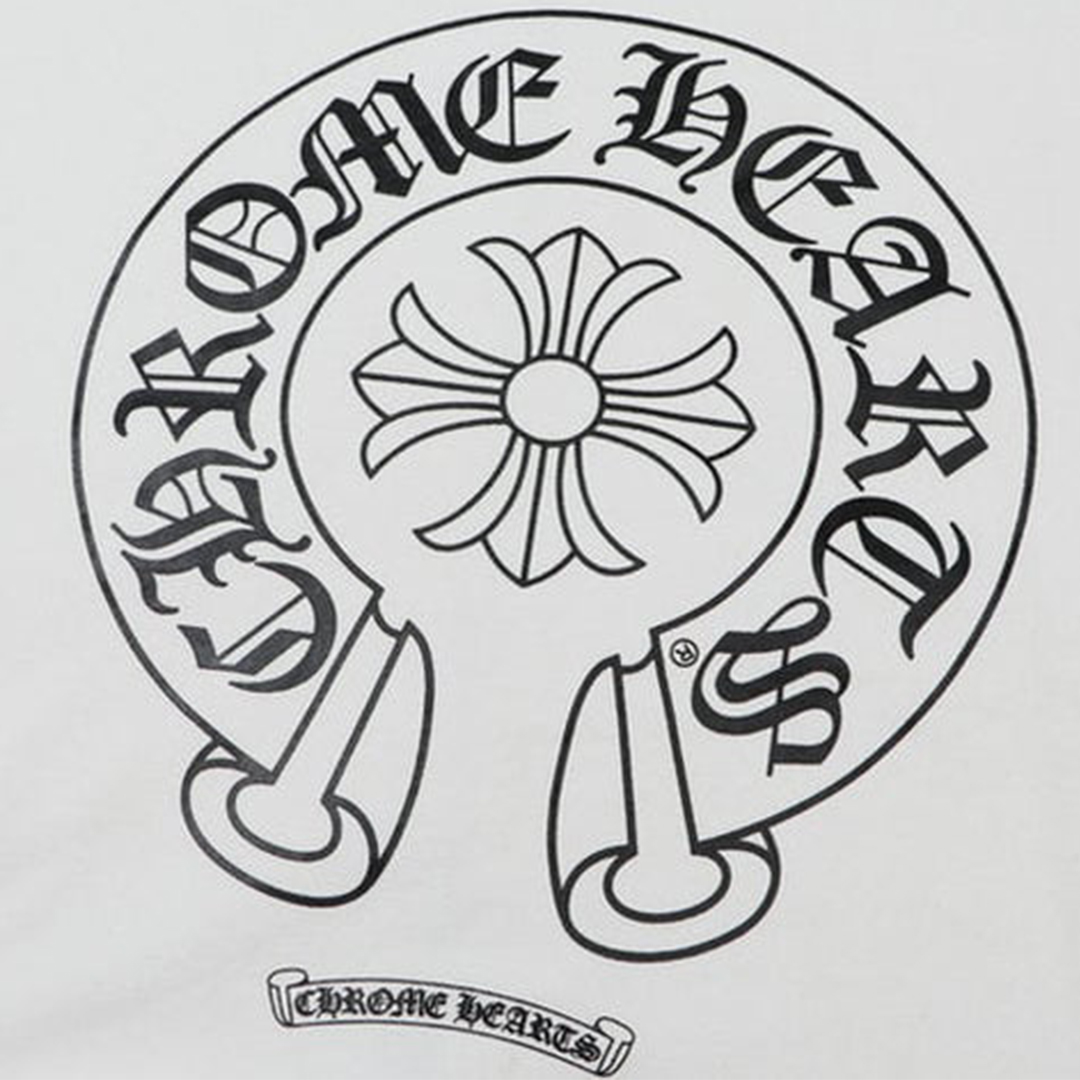 Chrome Hearts Multicolor Sleeve Zip Hoodie Black/White