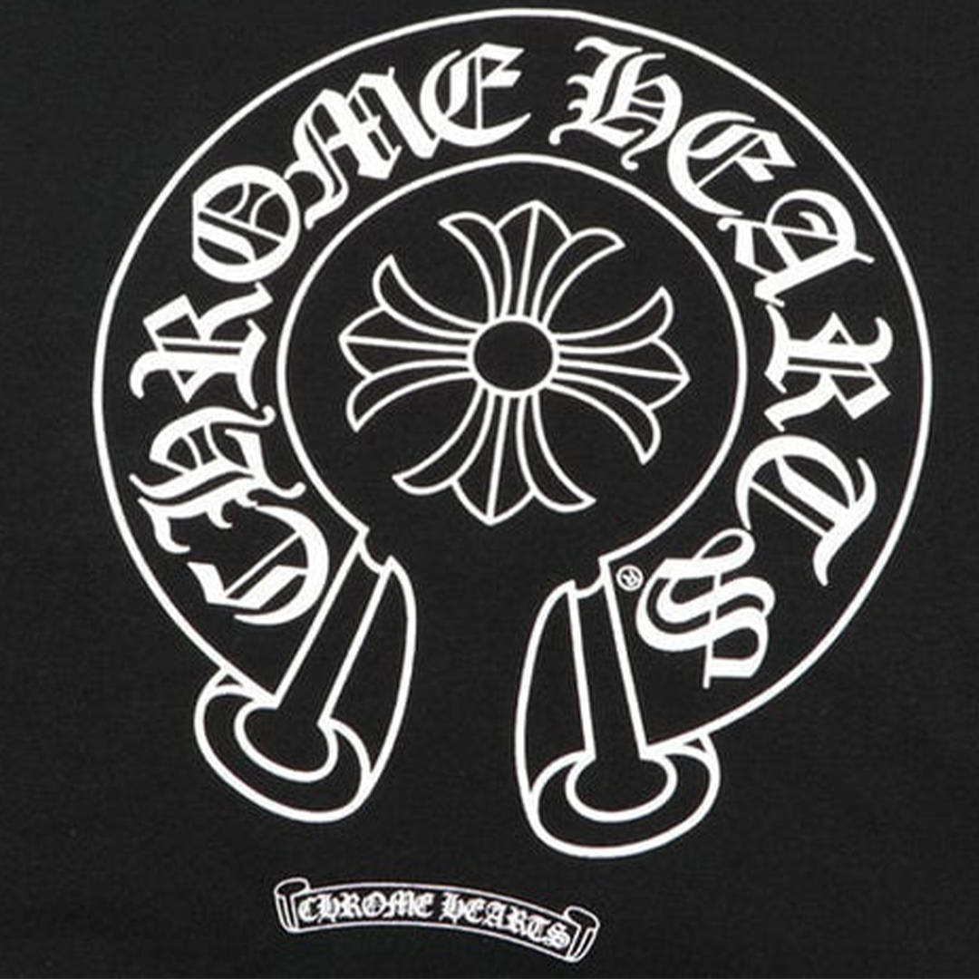 Chrome Hearts Multicolor Sleeve Zip Hoodie Black/White