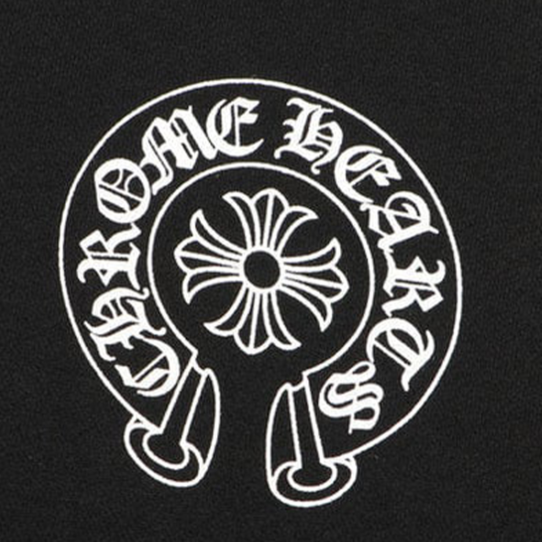 Chrome Hearts Multicolor Sleeve Zip Hoodie Black/White