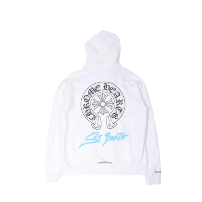 Chrome Hearts St. Barth Exclusive Zip Up Hoodie White 01