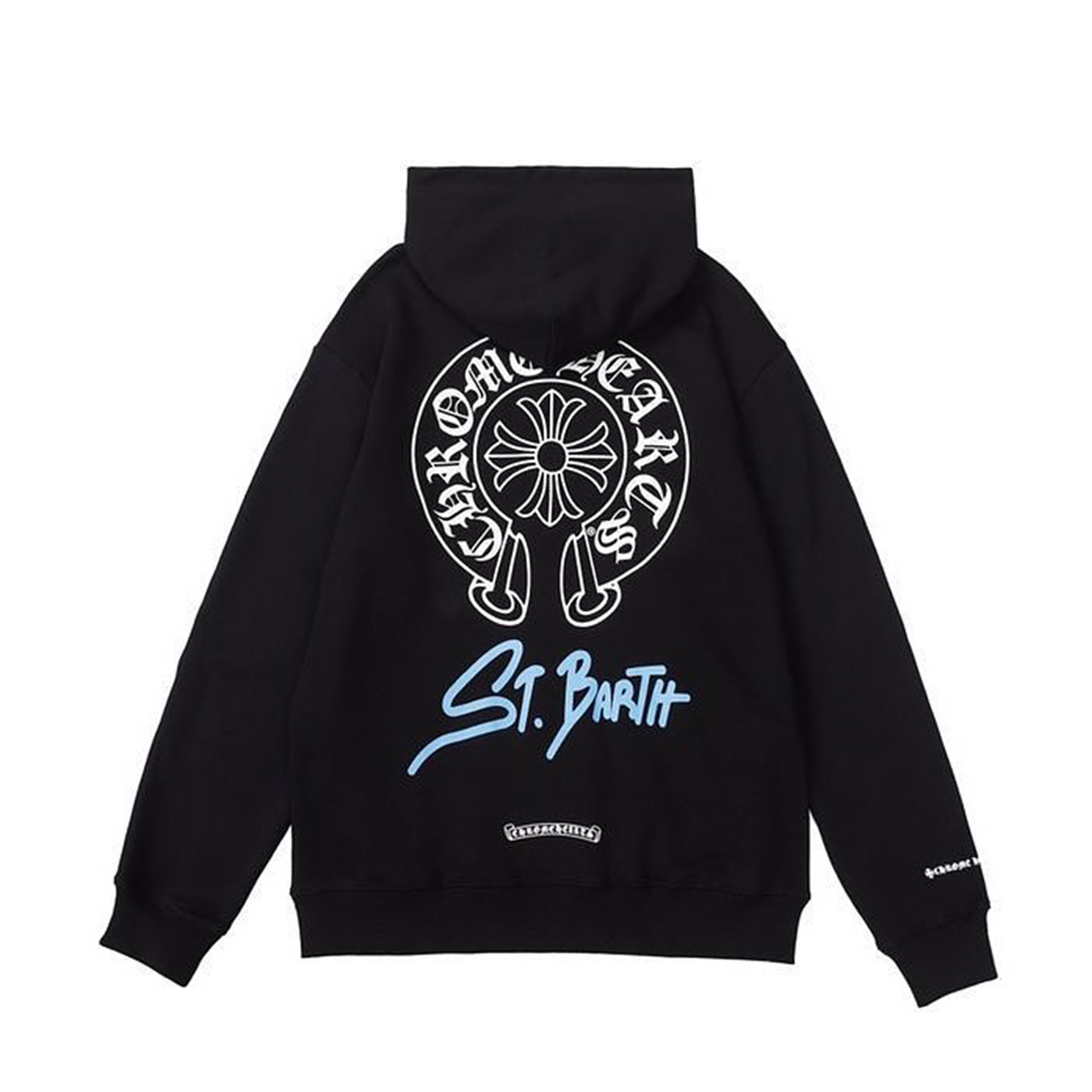 Chrome Hearts St. Barth Exclusive Zip Up Hoodie Black