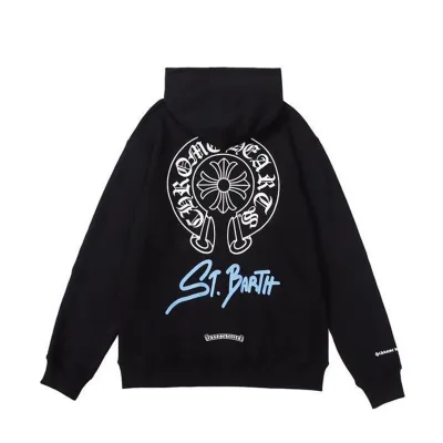 Chrome Hearts St. Barth Exclusive Zip Up Hoodie Black 01