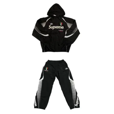 Supreme Umbro Track Suit Black 01
