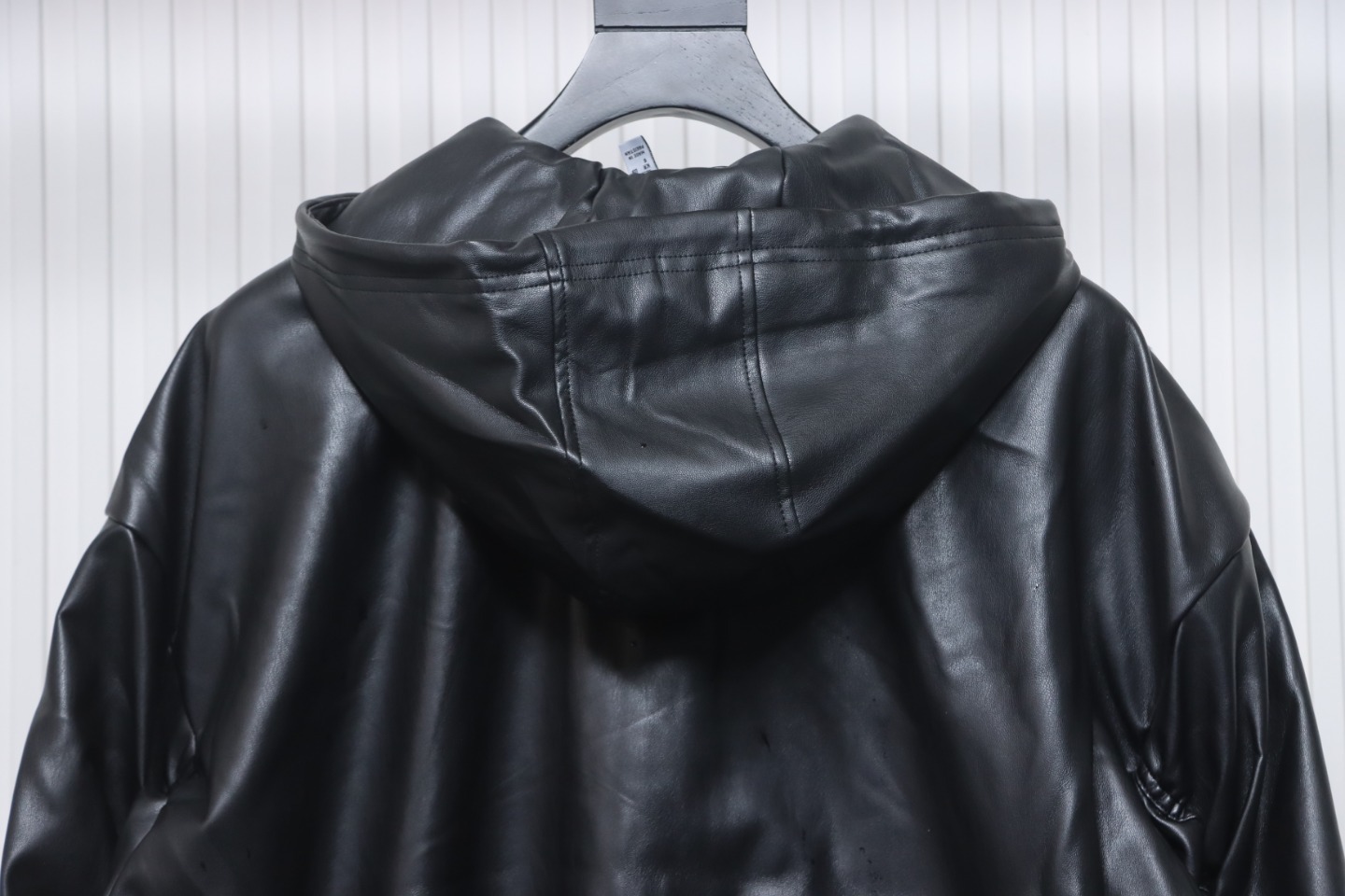 AdidasXFEIFEI RUAN Leather Track Jacket Hoodie Black