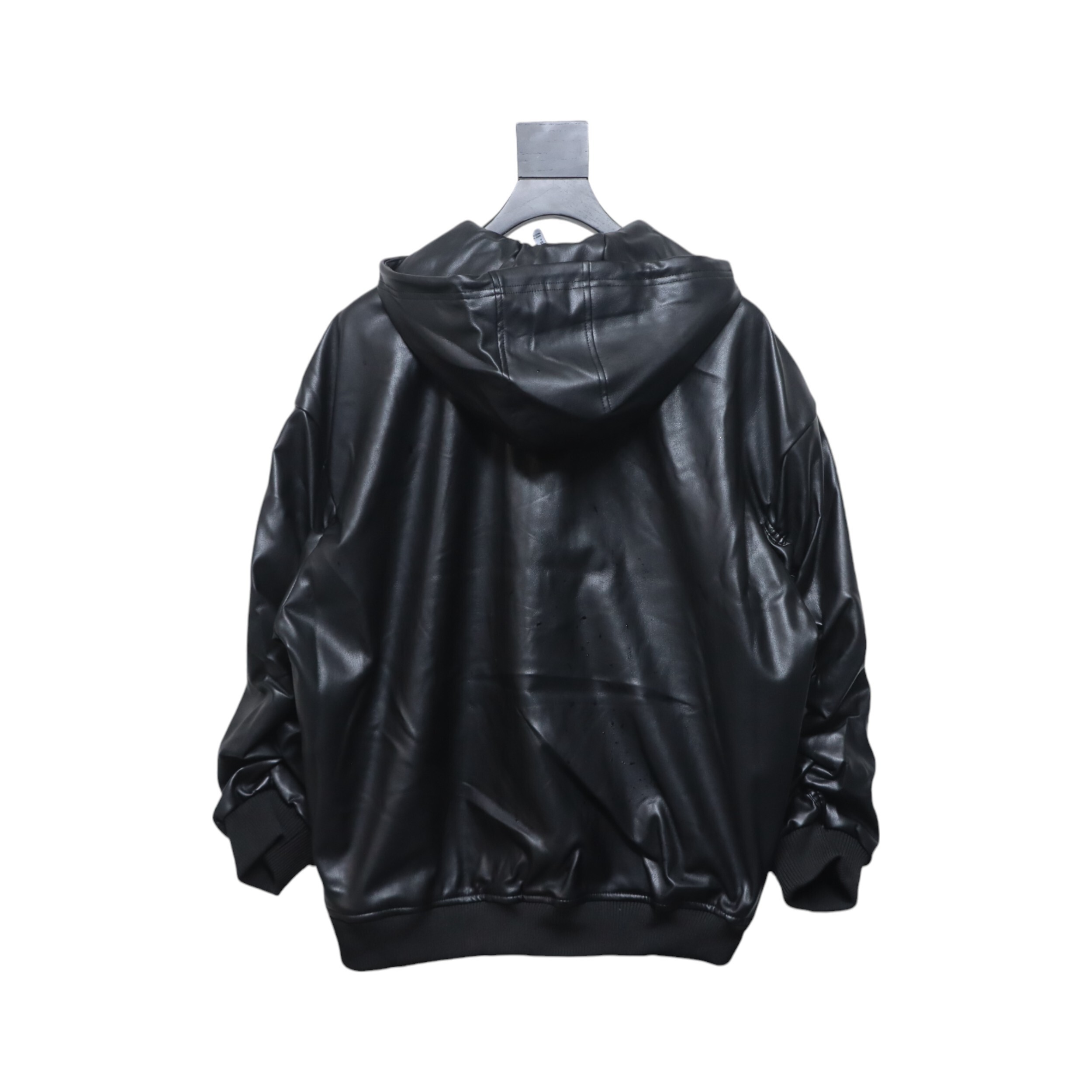 AdidasXFEIFEI RUAN Leather Track Jacket Hoodie Black
