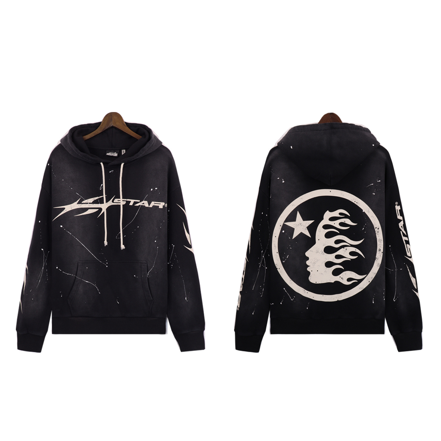 Hellstar Hstar Hoodie & Sweatpants Set #8201-5669 Black